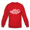 New Mexico Sweatshirt - Hand Lettered New Mexico Crewneck Sweatshirt - red