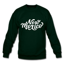 New Mexico Sweatshirt - Hand Lettered New Mexico Crewneck Sweatshirt - forest green
