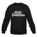 North Carolina Sweatshirt - Hand Lettered North Carolina Crewneck Sweatshirt - black