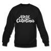 North Carolina Sweatshirt - Hand Lettered North Carolina Crewneck Sweatshirt - black