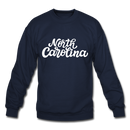 North Carolina Sweatshirt - Hand Lettered North Carolina Crewneck Sweatshirt - navy