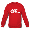 North Carolina Sweatshirt - Hand Lettered North Carolina Crewneck Sweatshirt - red