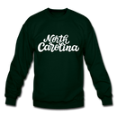 North Carolina Sweatshirt - Hand Lettered North Carolina Crewneck Sweatshirt - forest green