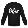 Ohio Sweatshirt - Hand Lettered Ohio Crewneck Sweatshirt - black