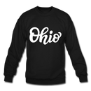 Ohio Sweatshirt - Hand Lettered Ohio Crewneck Sweatshirt - black