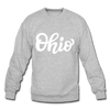 Ohio Sweatshirt - Hand Lettered Ohio Crewneck Sweatshirt - heather gray