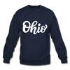 Ohio Sweatshirt - Hand Lettered Ohio Crewneck Sweatshirt - navy