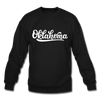 Oklahoma Sweatshirt - Hand Lettered Oklahoma Crewneck Sweatshirt - black
