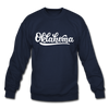 Oklahoma Sweatshirt - Hand Lettered Oklahoma Crewneck Sweatshirt - navy