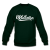 Oklahoma Sweatshirt - Hand Lettered Oklahoma Crewneck Sweatshirt - forest green