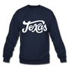 Texas Sweatshirt - Hand Lettered Texas Crewneck Sweatshirt - navy
