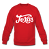 Texas Sweatshirt - Hand Lettered Texas Crewneck Sweatshirt - red
