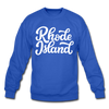 Rhode Island Sweatshirt - Hand Lettered Rhode Island Crewneck Sweatshirt - royal blue