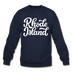 Rhode Island Sweatshirt - Hand Lettered Rhode Island Crewneck Sweatshirt - navy