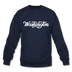 Washington Sweatshirt - Hand Lettered Washington Crewneck Sweatshirt - navy