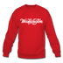 Washington Sweatshirt - Hand Lettered Washington Crewneck Sweatshirt - red