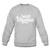 West Virginia Sweatshirt - Hand Lettered West Virginia Crewneck Sweatshirt - heather gray