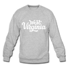 West Virginia Sweatshirt - Hand Lettered West Virginia Crewneck Sweatshirt - heather gray