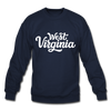 West Virginia Sweatshirt - Hand Lettered West Virginia Crewneck Sweatshirt - navy