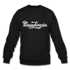 Pennsylvania Sweatshirt - Hand Lettered Pennsylvania Crewneck Sweatshirt - black