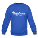 Pennsylvania Sweatshirt - Hand Lettered Pennsylvania Crewneck Sweatshirt - royal blue
