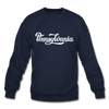 Pennsylvania Sweatshirt - Hand Lettered Pennsylvania Crewneck Sweatshirt - navy