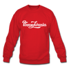 Pennsylvania Sweatshirt - Hand Lettered Pennsylvania Crewneck Sweatshirt - red