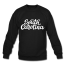 South Carolina Sweatshirt - Hand Lettered South Carolina Crewneck Sweatshirt - black