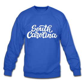 South Carolina Sweatshirt - Hand Lettered South Carolina Crewneck Sweatshirt - royal blue