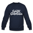 South Carolina Sweatshirt - Hand Lettered South Carolina Crewneck Sweatshirt - navy