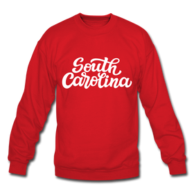 South Carolina Sweatshirt - Hand Lettered South Carolina Crewneck Sweatshirt - red