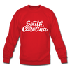 South Carolina Sweatshirt - Hand Lettered South Carolina Crewneck Sweatshirt - red