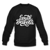 South Dakota Sweatshirt - Hand Lettered South Dakota Crewneck Sweatshirt - black