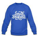 South Dakota Sweatshirt - Hand Lettered South Dakota Crewneck Sweatshirt - royal blue