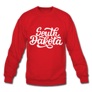 South Dakota Sweatshirt - Hand Lettered South Dakota Crewneck Sweatshirt - red