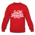 South Dakota Sweatshirt - Hand Lettered South Dakota Crewneck Sweatshirt - red
