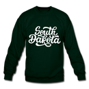 South Dakota Sweatshirt - Hand Lettered South Dakota Crewneck Sweatshirt - forest green