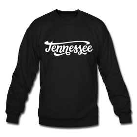 Tennessee Sweatshirt - Hand Lettered Tennessee Crewneck Sweatshirt - black