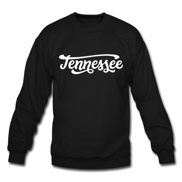 Tennessee Sweatshirt - Hand Lettered Tennessee Crewneck Sweatshirt - black