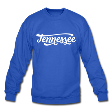 Tennessee Sweatshirt - Hand Lettered Tennessee Crewneck Sweatshirt - royal blue