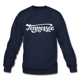 Tennessee Sweatshirt - Hand Lettered Tennessee Crewneck Sweatshirt - navy