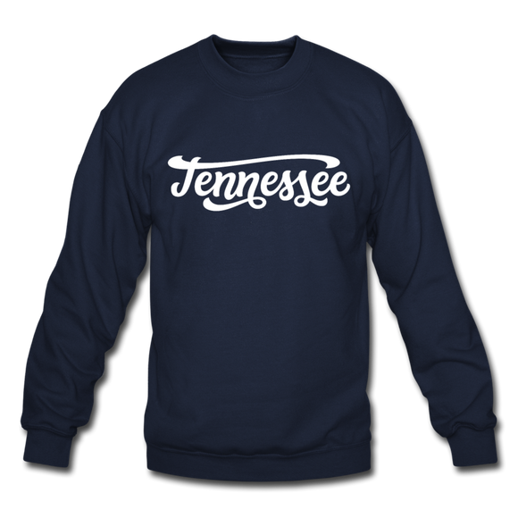 Tennessee Sweatshirt - Hand Lettered Tennessee Crewneck Sweatshirt - navy