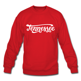 Tennessee Sweatshirt - Hand Lettered Tennessee Crewneck Sweatshirt - red
