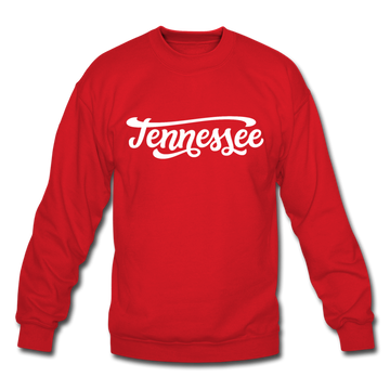 Tennessee Sweatshirt - Hand Lettered Tennessee Crewneck Sweatshirt - red