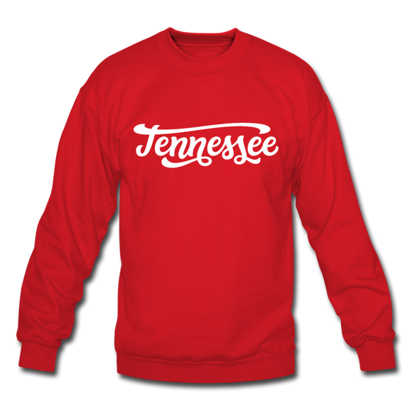 Tennessee Sweatshirt - Hand Lettered Tennessee Crewneck Sweatshirt - red