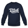 Utah Sweatshirt - Hand Lettered Utah Crewneck Sweatshirt - navy