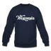 Wisconsin Sweatshirt - Hand Lettered Wisconsin Crewneck Sweatshirt - navy
