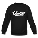 Vermont Sweatshirt - Hand Lettered Vermont Crewneck Sweatshirt - black