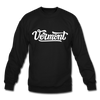 Vermont Sweatshirt - Hand Lettered Vermont Crewneck Sweatshirt - black
