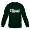 Vermont Sweatshirt - Hand Lettered Vermont Crewneck Sweatshirt - forest green